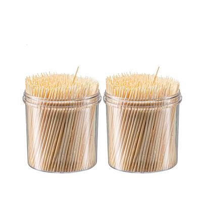 China Natural Color Bamboo Custom Paper Wrapped Factory Wholesale Label Packing Bamboo Toothpicks for sale