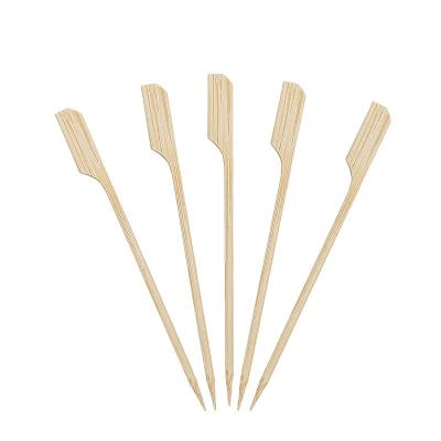 China china supplier high quality disposable party decoration bamboo picks loop fruit salad ring knotted bamboo food sticks for sale