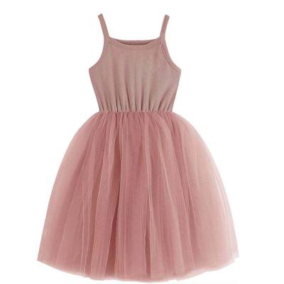 China Washable Christmas Little Girl Dress Princess Kids Wedding Party Ball Gown Dresses Children Mesh Formal Dress for sale