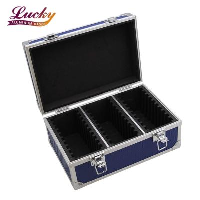 China Aluminium Coin Portable Aluminum Coin Storage Case  For 30 Varied Capsules Lucky KY00766 for sale