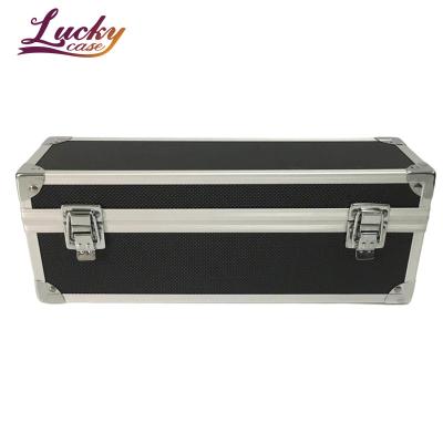 China Aluminum Coin Case Holder challenge Coin Black Shockproof Exterior Custom Display Case Slab Coins Case for 20/50/100 PCGS Slots for sale