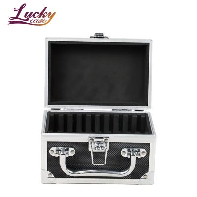 China Black Aluminum Case For 10 Slabs Aluminum Slab Coin Storage Boxes for sale