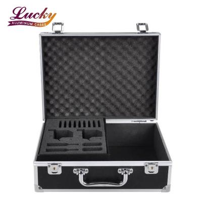 China Professional Tattoo Kit Case with Lock Key Aluminum Carry Storage Supply Bag Potable Carrying Case High Quality for sale