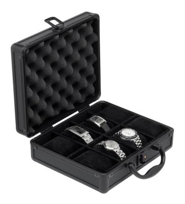 China 8 Slot Watch Box Travel Case - Heavy Duty Plastic Impact Resistant Waterproof for sale