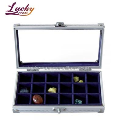 China Aluminum Display Display Show Case  For Rocks & Minerals Lucky ABS / Aluminum / MDF for sale