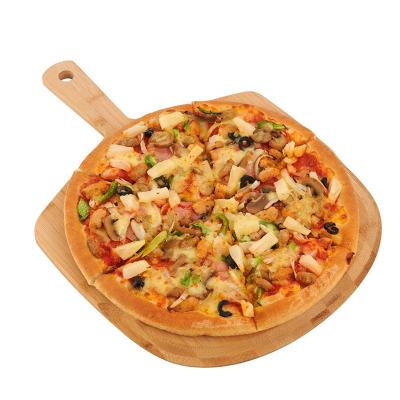 China Sustainable Wholesale Bamboo board  cutting board Natural Bamboo Pizza Peel for sale