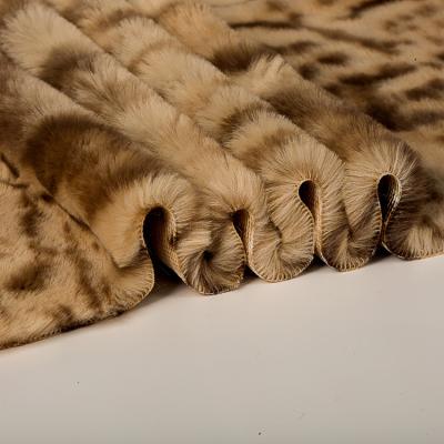 China Printed Garment Competitive Price Soft Faux Rabbit Fur Fabric For Garment for sale