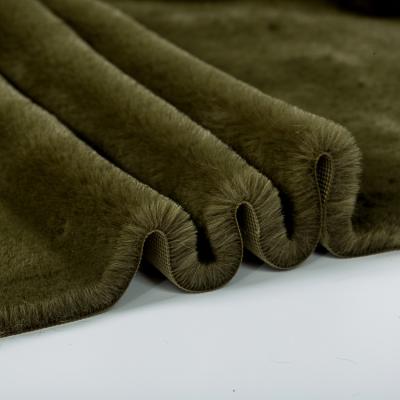 China Garment Customized High Quality Mink Rabbit Faux Fur Fabric Fabrics For Winter Coat for sale