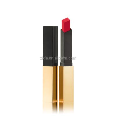 China 2021 Popular Sunscreen Gold Lipstick No Logo Velvet Matte Lipstick Long Lasting Makeup Private Label Lipstick for sale