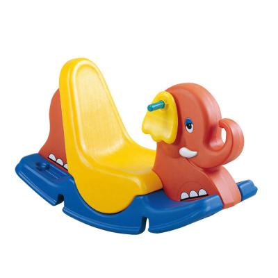 China Ride On Toy Big Safety Durable Plastic Kids Play Rocking Horse Animal Toy With Elephant Design for sale