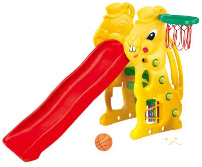 China PE bunny slide with xylophone for sale