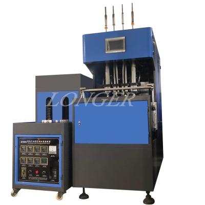 China PET bottle preforming plastic bottle blowing machine/bottle blower/4-cavity bottle making machine for sale