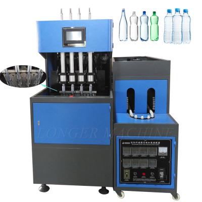 China Bottle 4 Cavity Pet Bottle Blowing Machine Price , Semi Automatic Bottle Blow Machines for sale