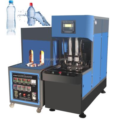 China Semi Automatic Bottle Stretch Blow Molding Machine , Manual 2-cavity Pet Blowing Machine for sale