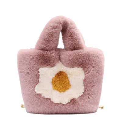 China Handsome Fashion Winter Shoulder Body Bag Hot Selling Plush Designer Mini Cross Purse Phone Bag for sale