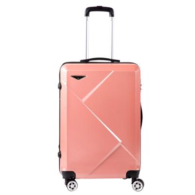 China Diamond Wholesale Luggage High Quality Daily ABS Travel Time Printing Luggage For Unisex for sale