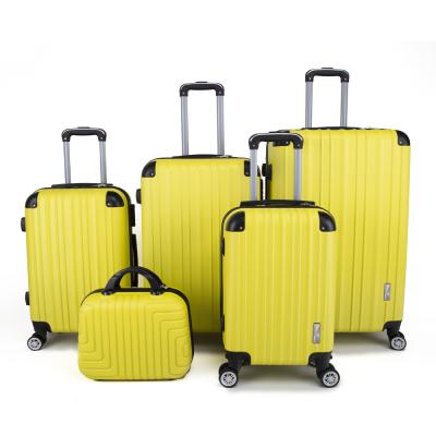 China Hot Selling Wholesale 5 Piece Travel\etc Long Distance Luggage School\etc. Aoazom Set Travel Trolley Carry-on Luggage With Cosmetic Bag for sale