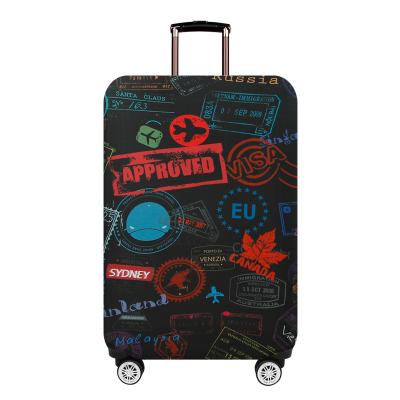 China Perfectly Thick Wear-resistant Elastic Luggage Case Protective Digital Luggage Case Printing Travel Suitcase Dust Cover for sale