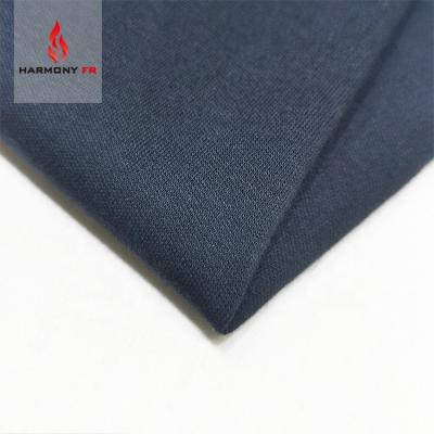 China Flame Retardant 185gsm Knitted Interlock 100% Cotton Flame Retardant Textile Fabric For Workwear Shirt for sale