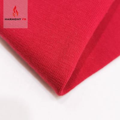 China 7oz FR Flame Retardant Modacrylic Cotton Knitted Rib Fabric EN11612 for sale