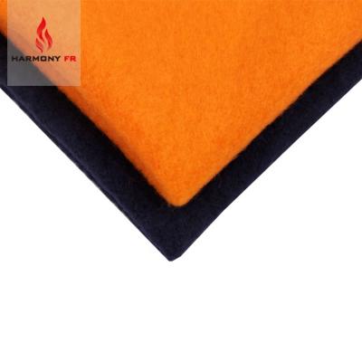 China Flame Retardant 380gsm Knitted Shear Flame Retardant 100% Cotton CAT3 Clothing Fabric for sale