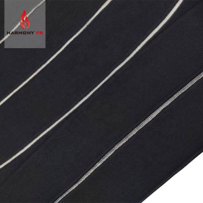 China Modacrylic Flame Retardant Rib Knit Fabric For Shirt Flat Cotton Fire Resistant Collar for sale