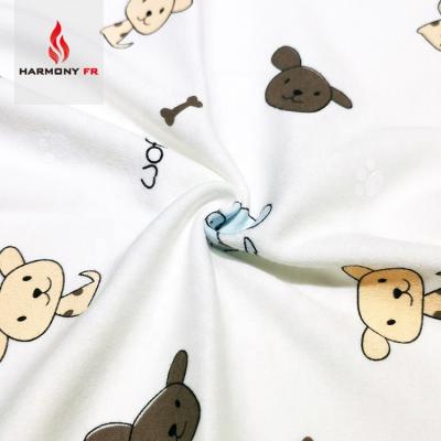 China 220gsm CFR1615/CFR1616 Flame Retardant Flame Retardant Printed Fabric For Baby for sale