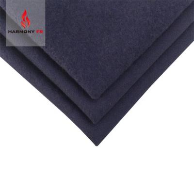 China 380gsm Knitted Cotton Fleece Anti Static Flame Retardant Anti Static Fabric For Work Wear for sale