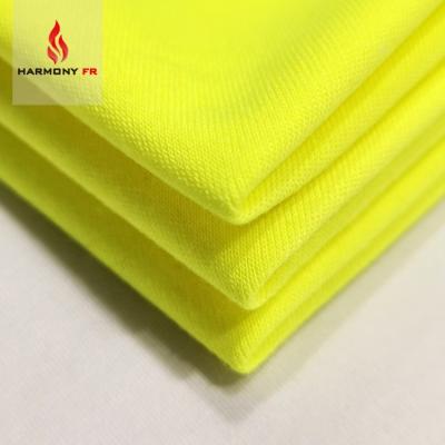 China Flame Retardant ANSI107 Knitted Flame Retardant 100% Cotton High Visibility Fabric for sale