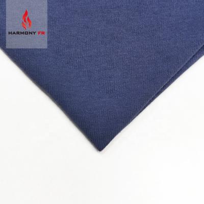 China Flame Retardant Modacrylic Cotton Knitted Antibacterial Fire Proof Rib Fabric for sale