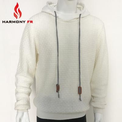 China 100% cotton flame retardant knitted flame retardant hooded sweater for sale