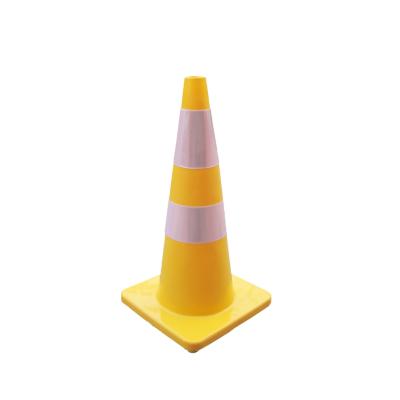 China 2021 Hot Sale 70 Cm Top Flexible Road Cone PVC Safety Used No--Traffic Clearing Cone Manufacturing for sale