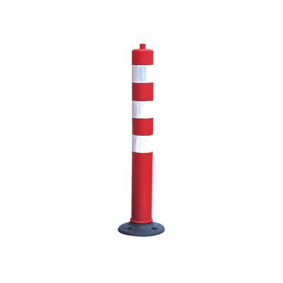 China Traffic High Traffic Plastic 800mm Flexible Reflective TPU Road Post Warning Bollard for sale