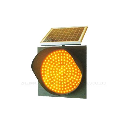 China China DingWang LED Famous Solar Powered Amber Warning Light DW-BZ01 Flashing Traffic for sale