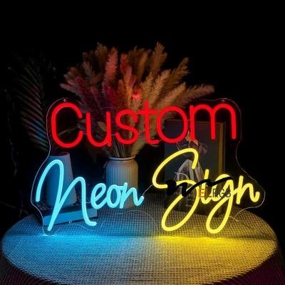 China 100lm Neón Acrílico Signo LED Luces decorativas 12V 3D Letras de Neón en venta