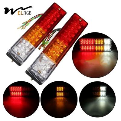 China 20 Leds 12V Waterproof Lights Truck LED Tail Light Lamp Yacht Car Trailer Taillight Reversing Running Brake Turn for sale