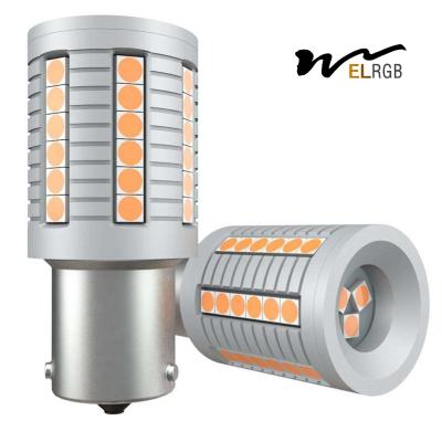 China Canbus P21w LED 1156 1157 7443 3157 T20 LED de doble color con luz automática LED de señal de giro en venta