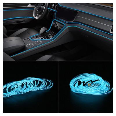 China 5M EL Car Cold Light Line RGB Neon Interior Atmosphere Light for sale