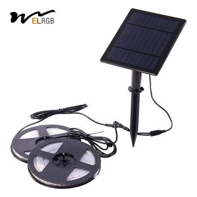 China 100lm 250LM Solar Powered LED Strip Solar Rope String Lights RoHS Te koop