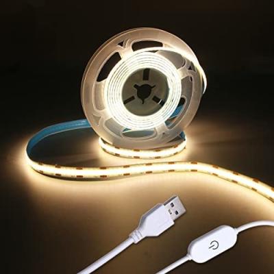 China 50000 Hours Working Time Christmas Day LED Light Strips 4.92ft/1.5m USB COB Dimmable en venta