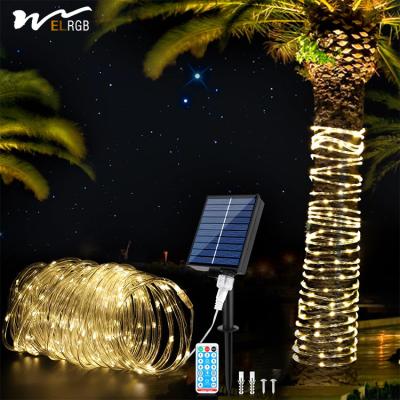 China Solar Rope Light 72FT 200 LED 8 Modes IP67 Waterproof Remote Control Ideal for Landscape en venta