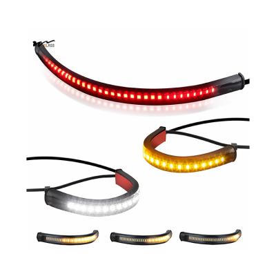 China Vorwärts/Weiß/Hinterwärts Rot/Amber Motorrad-LED-Wendeanzeigen Fork Light Strip Pack von 3 zu verkaufen