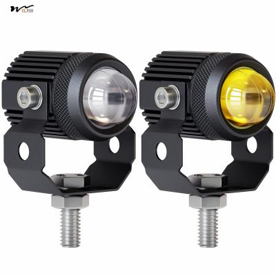 China 60W Wit Amber Motorcycle LED Pod Projection Light 1.3 inch Hulplicht Te koop