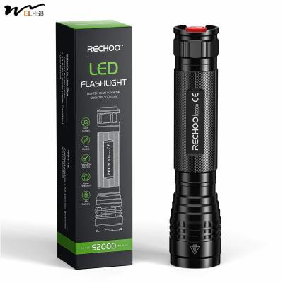 China Emergency Lighting Solutions Powered LED Flashlight with 3 Modes and Zoomable Design zu verkaufen