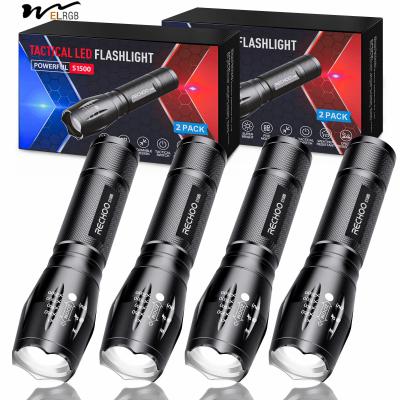 Chine Lumières tactiques 4 packs haute lumen 5 modes étanche Portable Pocket Flash Light à vendre