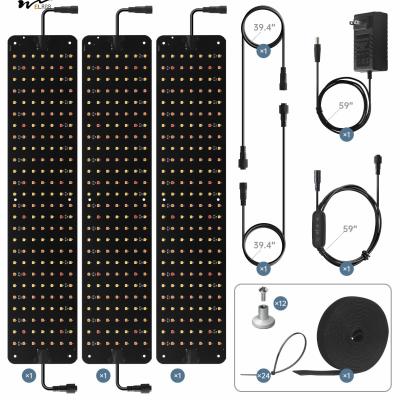 China Plantas de interior Panel de luz de crecimiento LED de 45W con temporizador y atenuable 3 modos espectro completo en venta