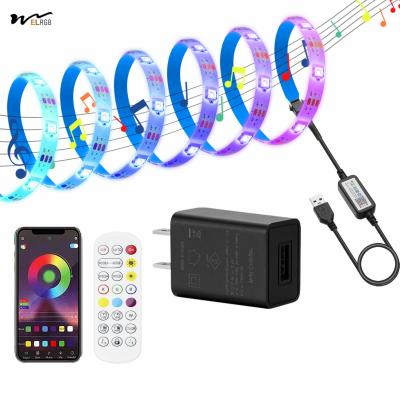 중국 3- 5V USB LED 스트립 라이트 4Pcs x 1.64ft/0.5m 블루투스 제어 및 음악 동기화 판매용