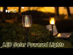 Flame Torch LED Solar Powered Lights 2700K Warm White Waterproof