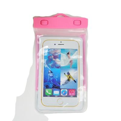 China Cheap Luminous Waterproof Bag Phone 6s Waterproof Plus , 7 , 7 Plus , 8 Pvc Waterproof Bags for sale