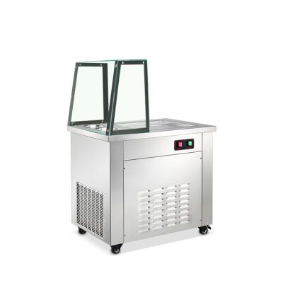 China Automatic Frozen Yogurt Pan Fried Roll Ice Cream Machine production dish used for restaurant school for sale